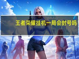王者荣耀挂机一局会封号吗