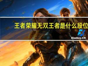 王者荣耀无双王者是什么段位
