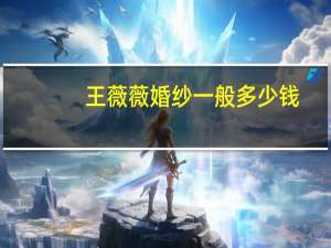 王薇薇婚纱一般多少钱