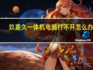 玖嘉久一体机电脑打不开怎么办呢（玖嘉久一体机）