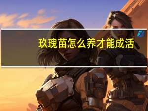 玖瑰苗怎么养才能成活