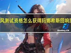 玛娜希斯回响乘风测试资格怎么获得 玛娜希斯回响测试资格获得方法介绍
