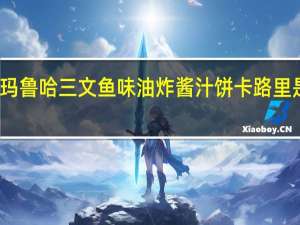 玛鲁哈 三文鱼味油炸酱汁饼卡路里是多少