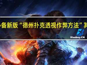 玩家必备新版“德州扑克透视作弊方法”其实真的有挂