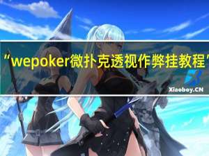 玩家必备新版“wepoker微扑克透视作弊挂教程”最新辅助详细教程