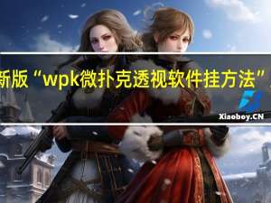 玩家必备新版“wpk微扑克透视软件挂方法”原来真可以开挂
