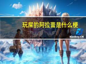 玩屎的阿拉蕾是什么梗