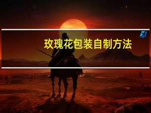 玫瑰花包装自制方法