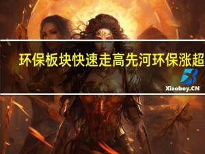 环保板块快速走高 先河环保涨超10%