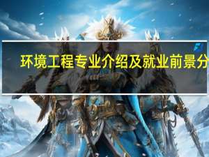 环境工程专业介绍及就业前景分析
