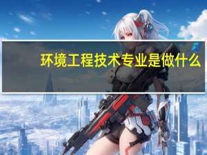 环境工程技术专业是做什么
