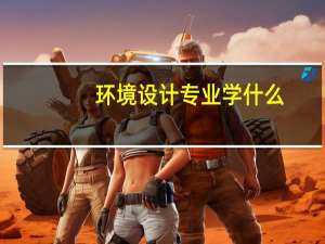 环境设计专业学什么