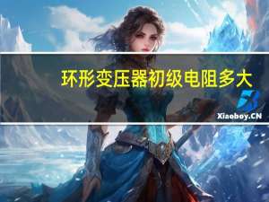 环形变压器初级电阻多大