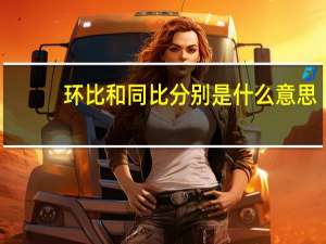 环比和同比分别是什么意思