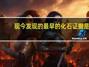 现今发现的最早的化石证据是