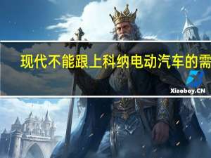 现代不能跟上科纳电动汽车的需求