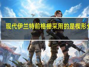 现代伊兰特前格栅采用的是楔形分布