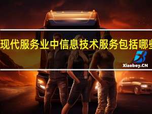 现代服务业中信息技术服务包括哪些范围
