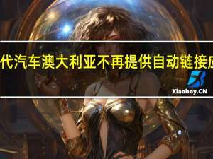 现代汽车澳大利亚不再提供自动链接应用程序