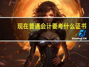 现在普通会计要考什么证书