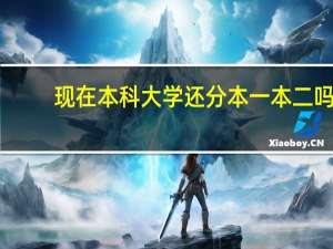 现在本科大学还分本一本二吗