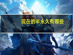 现在的半永久有哪些？半永久包含哪些
