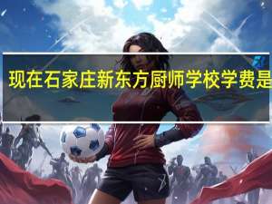 现在石家庄新东方厨师学校学费是多少
