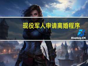 现役军人申请离婚程序