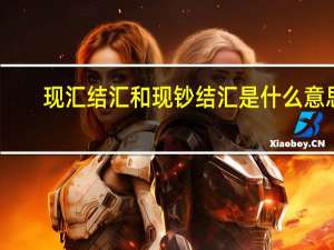 现汇结汇和现钞结汇是什么意思