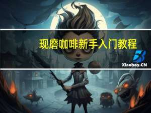现磨咖啡新手入门教程