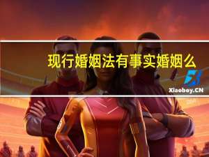现行婚姻法有事实婚姻么