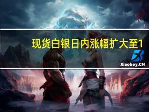 现货白银日内涨幅扩大至1.00%现报23.16美元/盎司