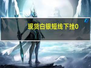 现货白银短线下挫0.1美元回落至23美元/盎司下方日内跌1.01%