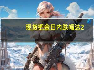 现货钯金日内跌幅达2.00%现报1147.84美元/盎司