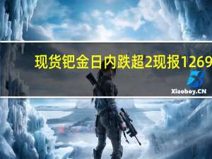 现货钯金日内跌超2%现报1269.38美元/盎司