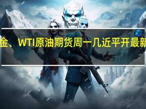 现货黄金、WTI原油期货周一几近平开最新分别报1938.63美元/盎司和77.26美元/桶