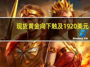 现货黄金向下触及1920美元/盎司日内跌0.31%