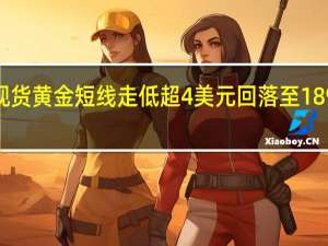 现货黄金短线走低超4美元回落至1890美元/盎司下方日内跌0.26%