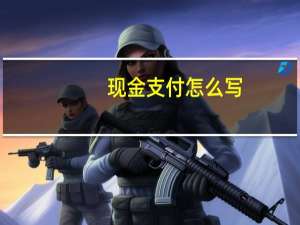 现金支付怎么写