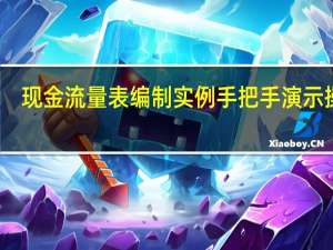 现金流量表编制实例 手把手演示操作（现金流量表编制跟我学）