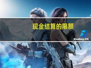 现金结算的限额（现金支付的限额）