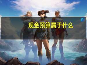 现金预算属于什么