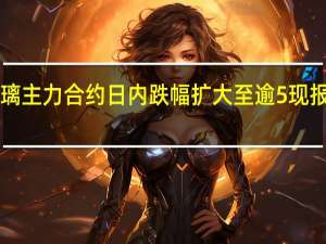 玻璃主力合约日内跌幅扩大至逾5%现报1637元/吨