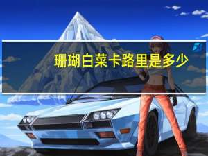 珊瑚白菜卡路里是多少