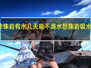 珍珠岩有水几天能不滴水 珍珠岩吸水性好吗