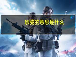 珍藏的意思是什么（珍藏的意思）