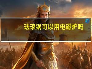 珐琅锅可以用电磁炉吗