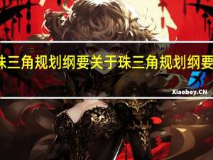 珠三角规划纲要 关于珠三角规划纲要的介绍