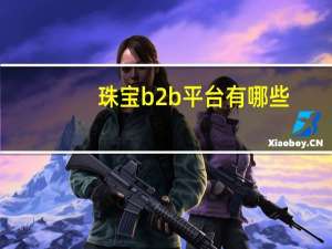 珠宝b2b平台有哪些