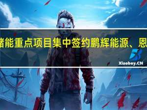 珠海市新型储能重点项目集中签约 鹏辉能源、恩捷股份等项目落地